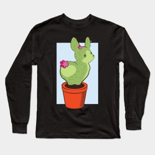 Cactus rabbit Tshirt gift Long Sleeve T-Shirt